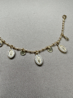 Pulseira Pingente Nossa Senhora das Graças Dourado - comprar online