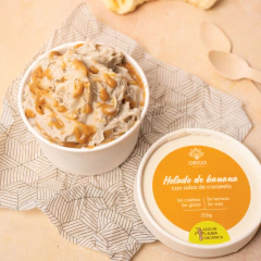 Helado de banana & salsa de caramelo - comprar online