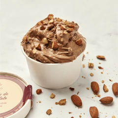 Helado de chocolate & almendras tostadas - sin azúcar - comprar online