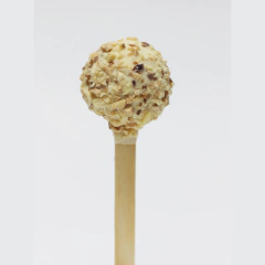 Trufapop de almendras y blanco - con azúcar rubia orgánica