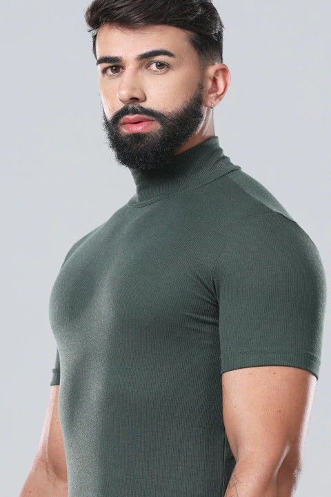 Camisa Gola Alta manga curta - loja online