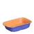 ASSADEIRA 400ML CERÂMICA REFRATÁRIA AZUL/TIJOLO - comprar online