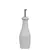 Azeiteiro de porcelana branco com capacidade de 340ml e bico de metal para servir azeite