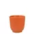 Copo laranja de porcelana com parede dupla e capacidade de 60ml