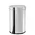 Lixeira inox de 21,2 litros com tampa basculante, design cilíndrico e acabamento brilhante