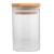 POTE HERMÉTICO DE VIDRO 350ML C/TAMPA BAMBU - loja online