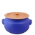 CAÇAROLA 3L CERÂMICA REFRATÁRIA AZUL/TIJOLO - comprar online