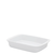 Travessa refratária de porcelana branca com capacidade de 2 litros