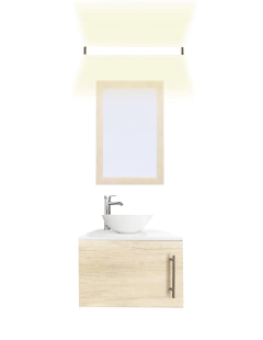 Gabinete De Baño Para Lavabo AGNES Con Lampara Y Espejo - comprar en línea