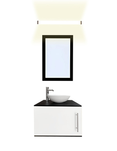 Gabinete De Baño Para Lavabo AGNES Con Lampara Y Espejo en internet