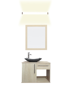 Gabinete Para Baño Con Lavabo AGATHA Con Lampara Y Espejo en internet