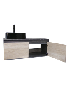 Gabinete Flotante Para Baño Con Lavamanos Y Llave OLIVIA - Decomobil