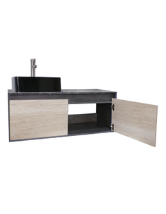 Gabinete Flotante Para Baño Con Lavamanos Y Llave OLIVIA - Decomobil