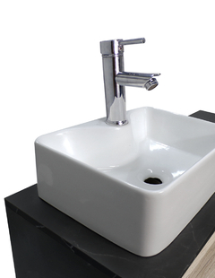 Gabinete Flotante Para Baño Con Lavamanos Y Llave OLIVIA
