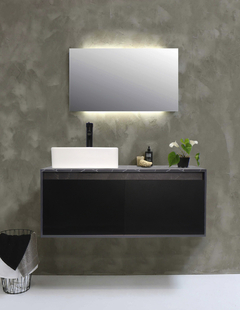 Gabinete Flotante Para Baño Con Lavamanos Y Llave OLIVIA