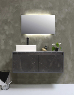 Gabinete Flotante Para Baño Con Lavamanos Y Llave OLIVIA - comprar en línea