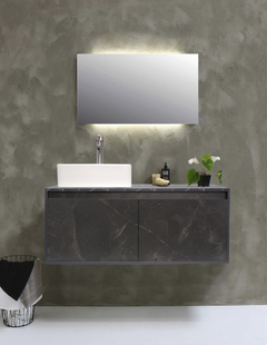 Gabinete Flotante Para Baño Con Lavamanos Y Llave OLIVIA