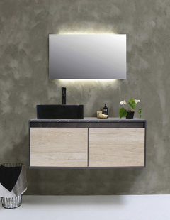 Gabinete Flotante Para Baño Con Lavamanos Y Llave OLIVIA - comprar en línea