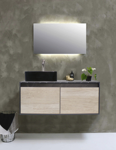 Gabinete Flotante Para Baño Con Lavamanos Y Llave OLIVIA - comprar en línea