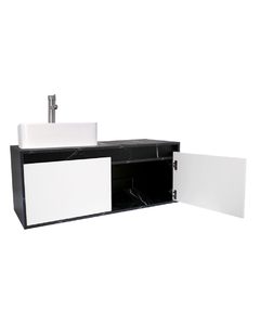 Gabinete Flotante Para Baño Con Lavamanos Y Llave OLIVIA