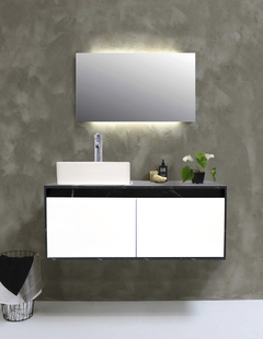 Gabinete Flotante Para Baño Con Lavamanos Y Llave OLIVIA - comprar en línea