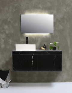 Gabinete Flotante Para Baño Con Lavamanos Y Llave OLIVIA