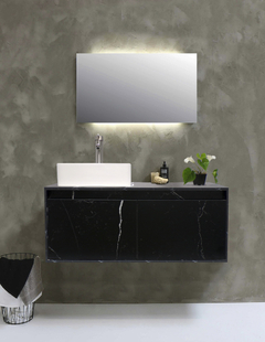 Gabinete Flotante Para Baño Con Lavamanos Y Llave OLIVIA