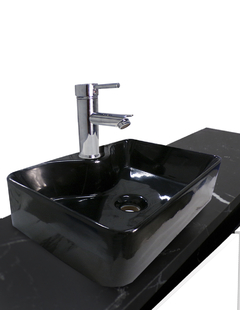 Gabinete Flotante Para Baño Con Lavamanos Y Llave OLIVIA - Decomobil