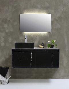 Gabinete Flotante Para Baño Con Lavamanos Y Llave OLIVIA