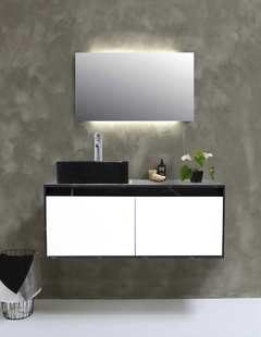 Gabinete Flotante Para Baño Con Lavamanos Y Llave OLIVIA - tienda en línea