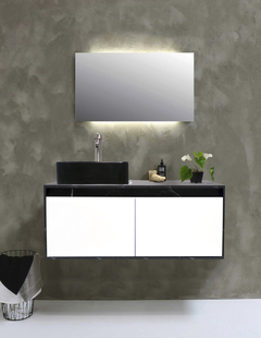 Gabinete Flotante Para Baño Con Lavamanos Y Llave OLIVIA - comprar en línea
