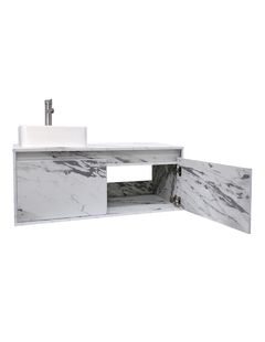 Gabinete Flotante Para Baño Con Lavamanos Y Llave OLIVIA