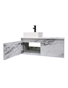 Gabinete Flotante Para Baño Con Lavamanos Y Llave OLIVIA - Decomobil