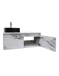 Gabinete Flotante Para Baño Con Lavamanos Y Llave OLIVIA