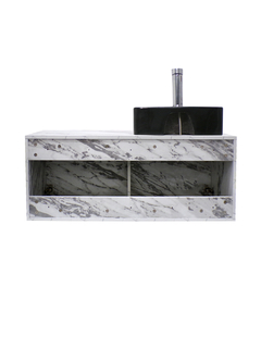 Gabinete Flotante Para Baño Con Lavamanos Y Llave OLIVIA