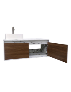 Imagen de Gabinete Flotante Para Baño Con Lavamanos Y Llave OLIVIA