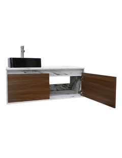 Imagen de Gabinete Flotante Para Baño Con Lavamanos Y Llave OLIVIA