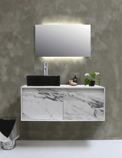 Gabinete Flotante Para Baño Con Lavamanos Y Llave OLIVIA en internet