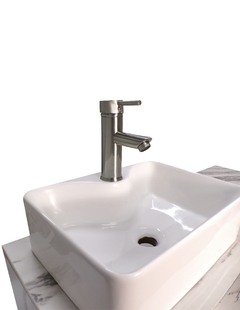 Gabinete Flotante Para Baño Con Lavamanos Y Llave OLIVIA - Decomobil