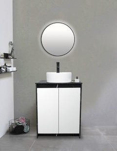Imagen de Gabinete Para Baño Con Lavabo Y Llave VARENNA Minimalista