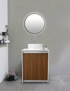 Imagen de Gabinete Para Baño Con Lavabo Y Llave VARENNA Minimalista