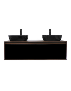 Imagen de Gabinete Para Baño Con Doble Lavabo ANTON Minimalista
