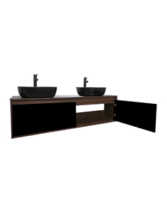 Gabinete Para Baño Con Doble Lavabo ANTON Minimalista - comprar en línea