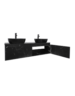 Gabinete Para Baño Con Doble Lavabo ANTON Minimalista - tienda en línea