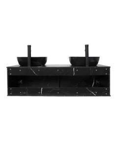 Gabinete Para Baño Con Doble Lavabo ANTON Minimalista