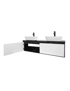 Gabinete Para Baño Con Doble Lavabo ANTON Minimalista - comprar en línea