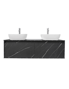 Gabinete Para Baño Con Doble Lavabo ANTON Minimalista