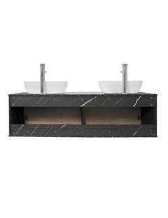 Gabinete Para Baño Con Doble Lavabo ANTON Minimalista - tienda en línea