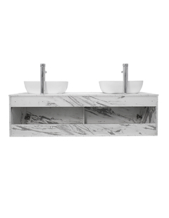 Imagen de Gabinete Para Baño Con Doble Lavabo ANTON Minimalista