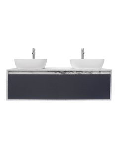 Gabinete Para Baño Con Doble Lavabo ANTON Minimalista - Decomobil